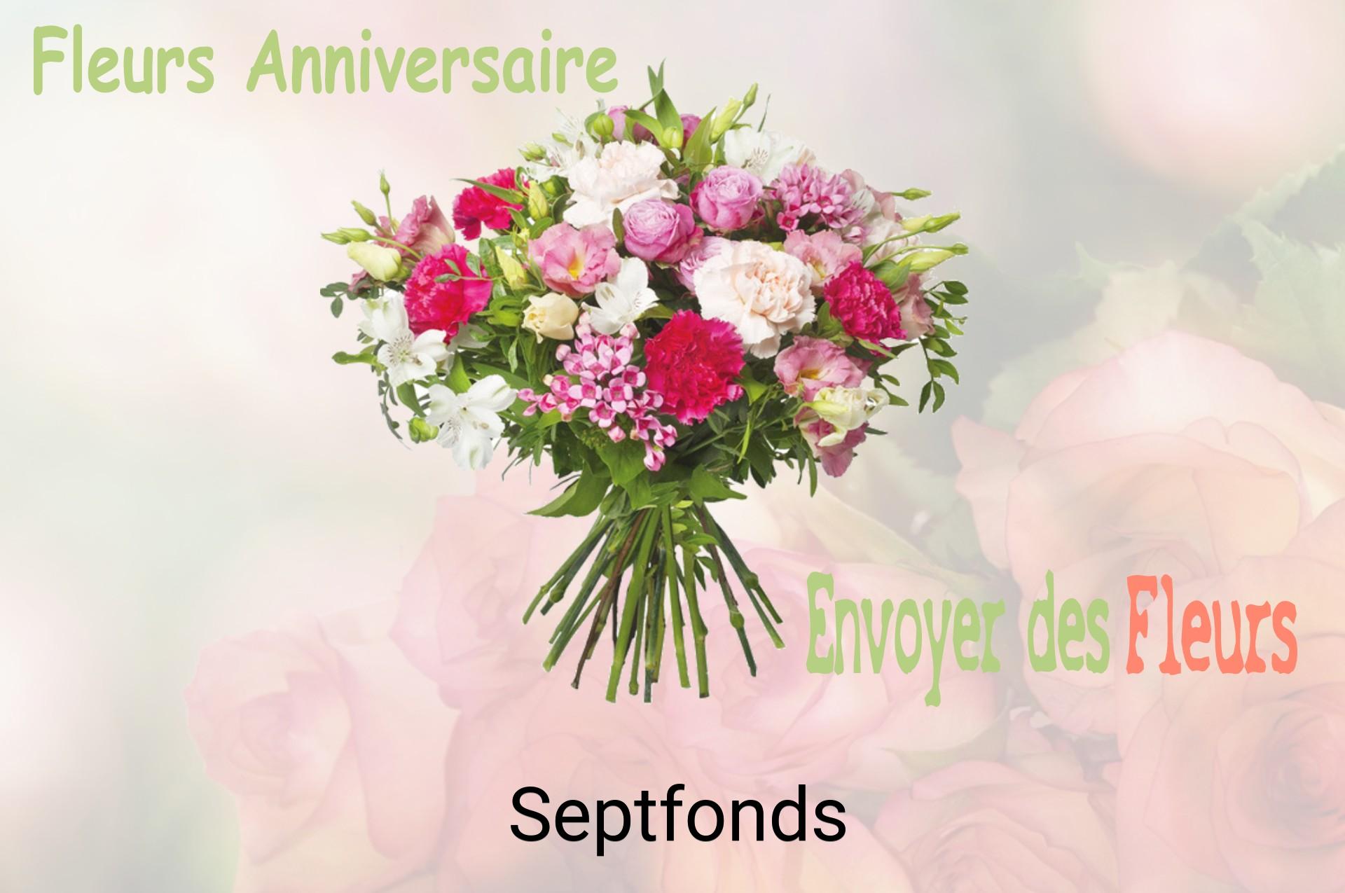 Bouquet de fleurs d’anniversaire livré à Septfonds